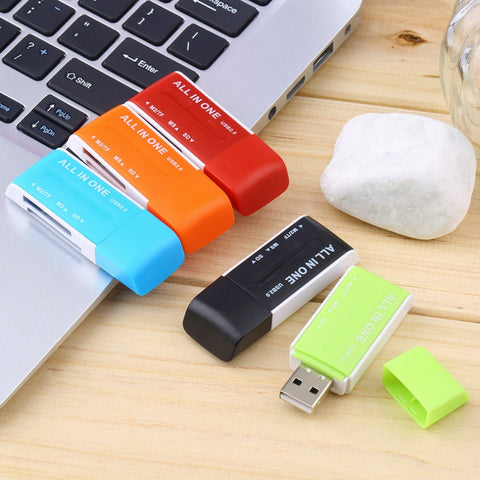 USB 2.0 Memory Multi Flash Card Reader Adapter For SD TF M2 MS Wholesale