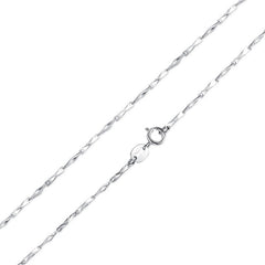 BAMOER Free Shipping 925 Sterling Silver Adjustable Basic Chain Necklace Lobster Clasp Simple Fashion Necklace Jewelry SCA002-45