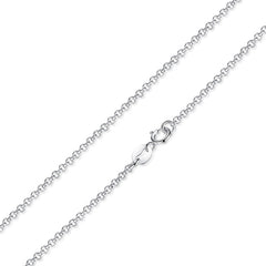 BAMOER Free Shipping 925 Sterling Silver Adjustable Basic Chain Necklace Lobster Clasp Simple Fashion Necklace Jewelry SCA002-45